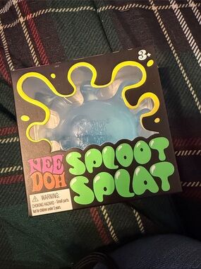 NeeDoh Sploot Splat Kids Squeezable Toy - Blue